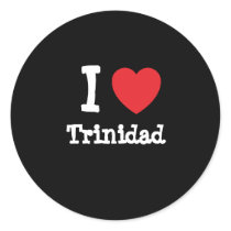 I love Trinidad heart custom personalized stickers