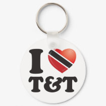 I Love Trinidad keychains