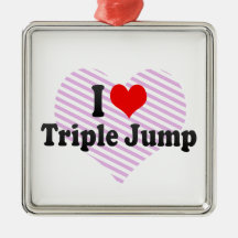 I love Triple Jump Christmas Ornament