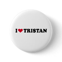 I LOVE TRISTAN 2 PINBACK BUTTON