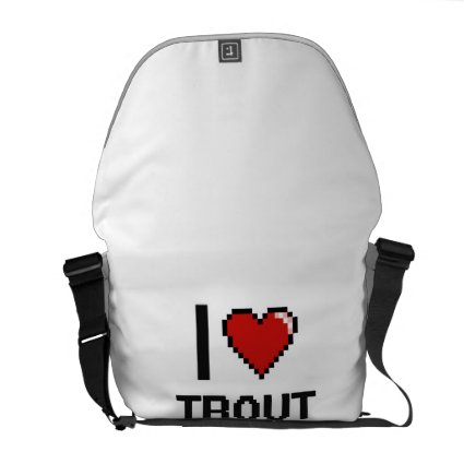 I love Trout Digital Design Messenger Bags