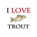 I Love Trout t-shirts
