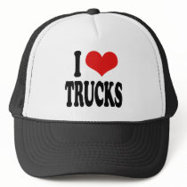 I Love Trucks hats