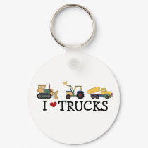 I Love Trucks keychains by toddlersplace I Love Trucks keychains