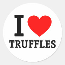 I Love Truffles Stickers