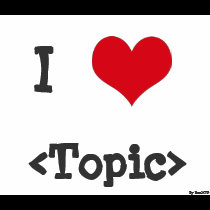 I Love ____ t-shirts
