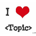 I Love ____ t-shirts by BenMVP I Love ____ t-shirts