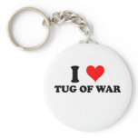 I Love Tug Of War Keychain