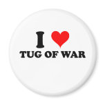 I Love Tug Of War Fridge Magnets