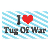 I love Tug Of War Rectangular Sticker