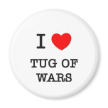 I Love Tug Of Wars Fridge Magnets