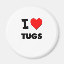 I love Tugs Refrigerator Magnet