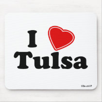 I Love Tulsa mousepads