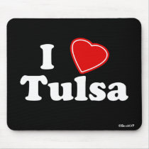 I Love Tulsa mousepads