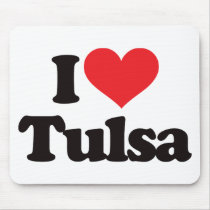 I Love Tulsa mousepads