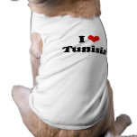 I LOVE TUNISIA DOG SHIRT