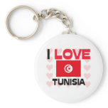 I Love Tunisia Key Chains