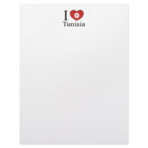 I Love Tunisia letterhead by EthnoShirts I Love Tunisia letterhead