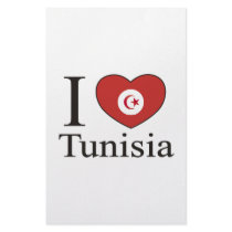 I Love Tunisia Personalized Stationery