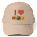 I Love Turducken! hats