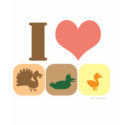 I Love Turducken! t-shirts