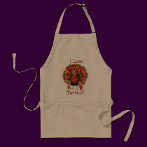 I LOVE TURKEY by SHARON SHARPE aprons