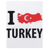 I love turkey contour icon full color flyer