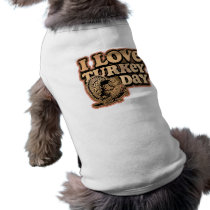 I Love Turkey Day pet clothing by koncepts I Love Turkey Day pet clothing