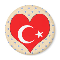 I Love Turkey Fridge Magnets