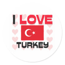 I Love Turkey stickers