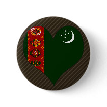 I Love Turkmenistan Pins