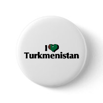 I Love Turkmenistan Flag Pin