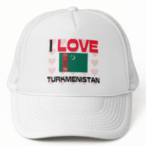 I Love Turkmenistan hats