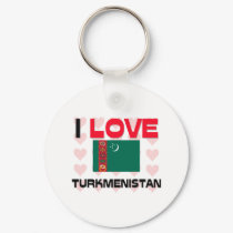 I Love Turkmenistan keychains