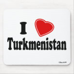 I Love Turkmenistan Mousepads