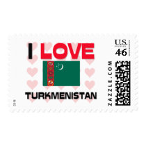 I Love Turkmenistan postage