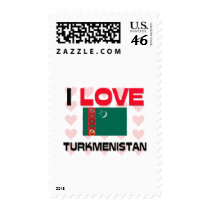 I Love Turkmenistan postage
