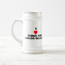 I Love Turks and Caicos Islands mugs
