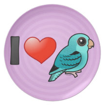 I Love Turquoise Linnies Plate