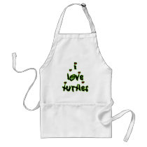 I Love Turtles aprons