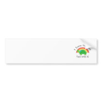 I love turtles deal withit bumper stickers