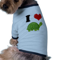 I Love Turtles Pet Tee