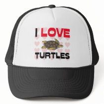 I Love Turtles hats
