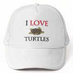 I Love Turtles Mesh Hat