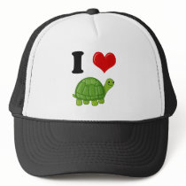 I Love Turtles Mesh Hat