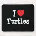 I love Turtles heart custom personalized mousepads by funnycustomtshirts I love Turtles heart custom personalized mousepads