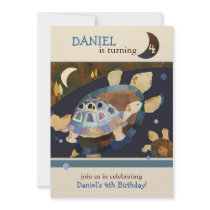 I Love Turtles: Kids' Birthday Party Invitation