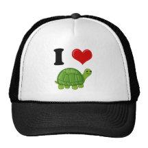 I Love Turtles Mesh Hat