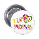 I LOVE TURTLES PINS