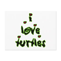 I Love Turtles postcards